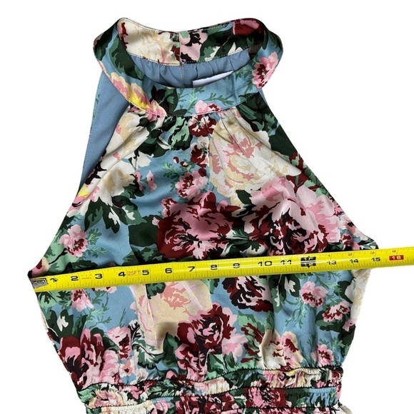 Lost + Wander Anthropologie Tea Party Maxi Dress Sleeveless Floral SZ Small EUC - Picture 6 of 12